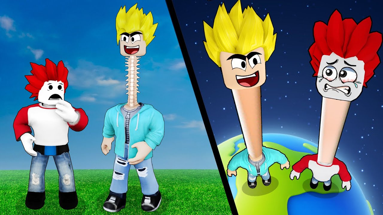EVERY SECOND YOUR NECK GROW in Roblox 🦒🦒 Khaleel and Motu Gameplay