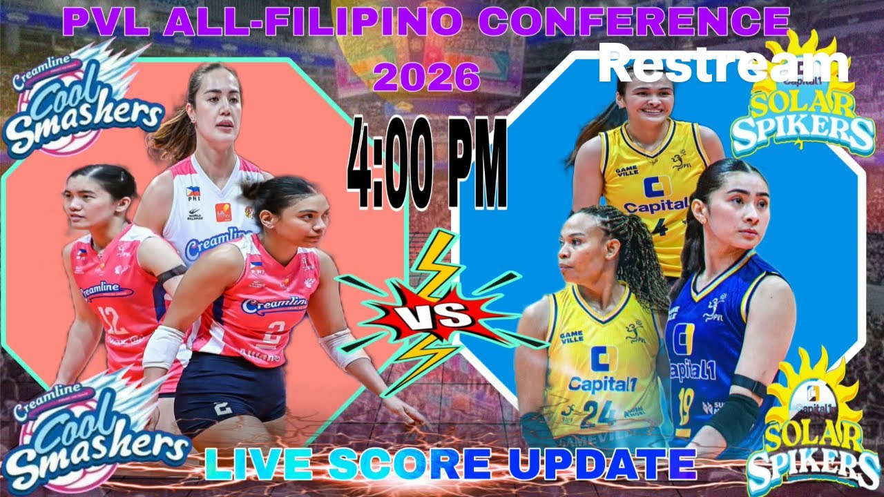 CREAMLINE COOL SMASHERS VS CAPITAL 1 SOLAR SPIKERS 👉🏼 ALL-FILIPINO CONFERENCE 2026