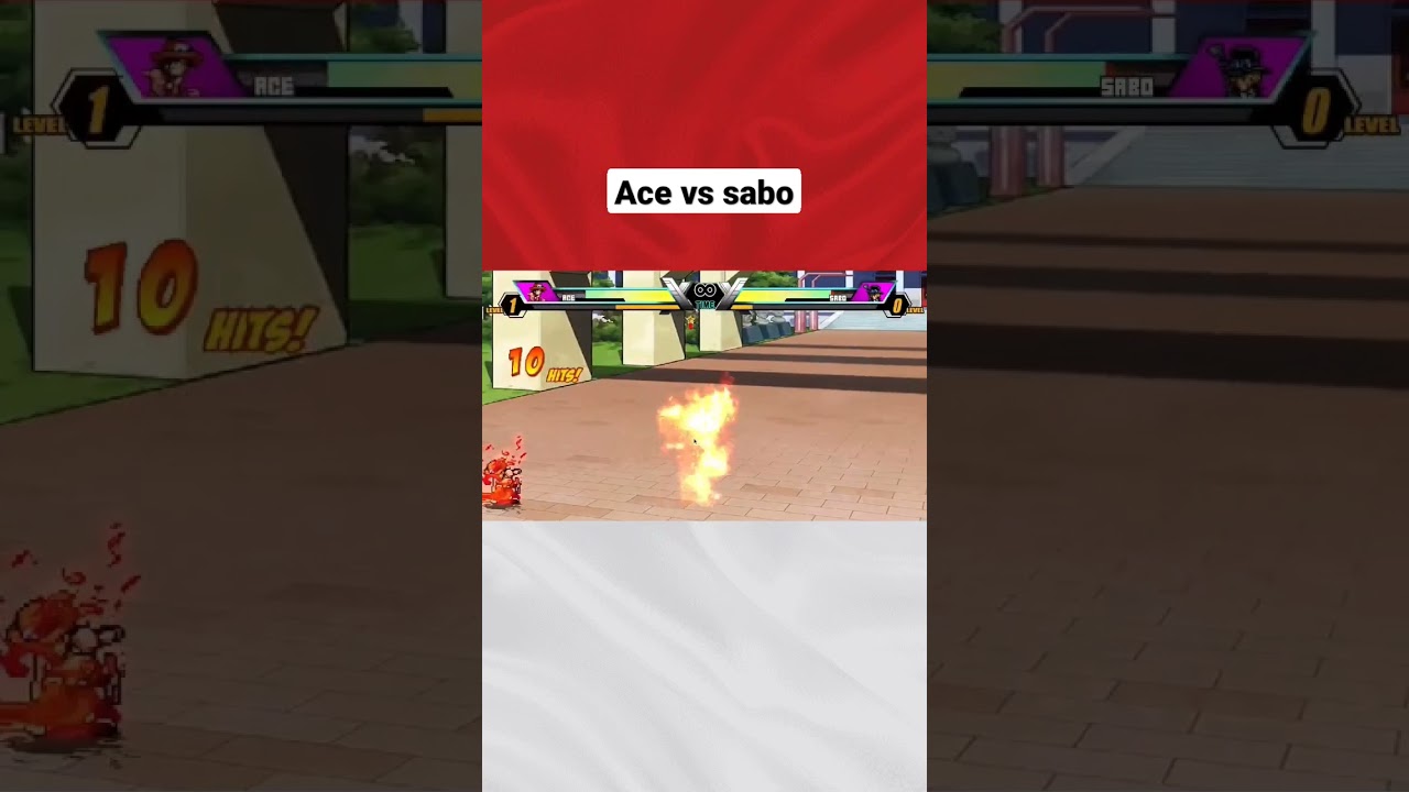 Ace vs Sabo || jump force mugen v10 ||