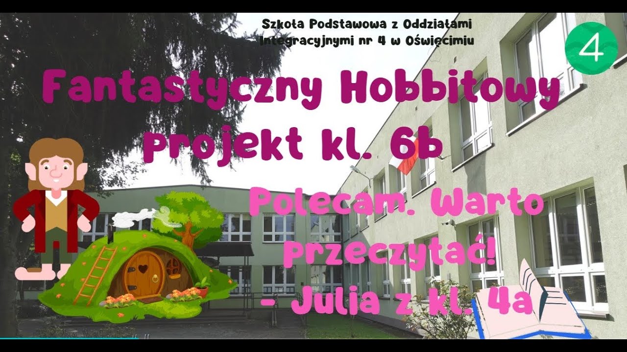 612. odcinek Faktów Czwórki Fantastyczny projekt w klasie 6b Polecam warto przeczytać Julia z kl. 4a
