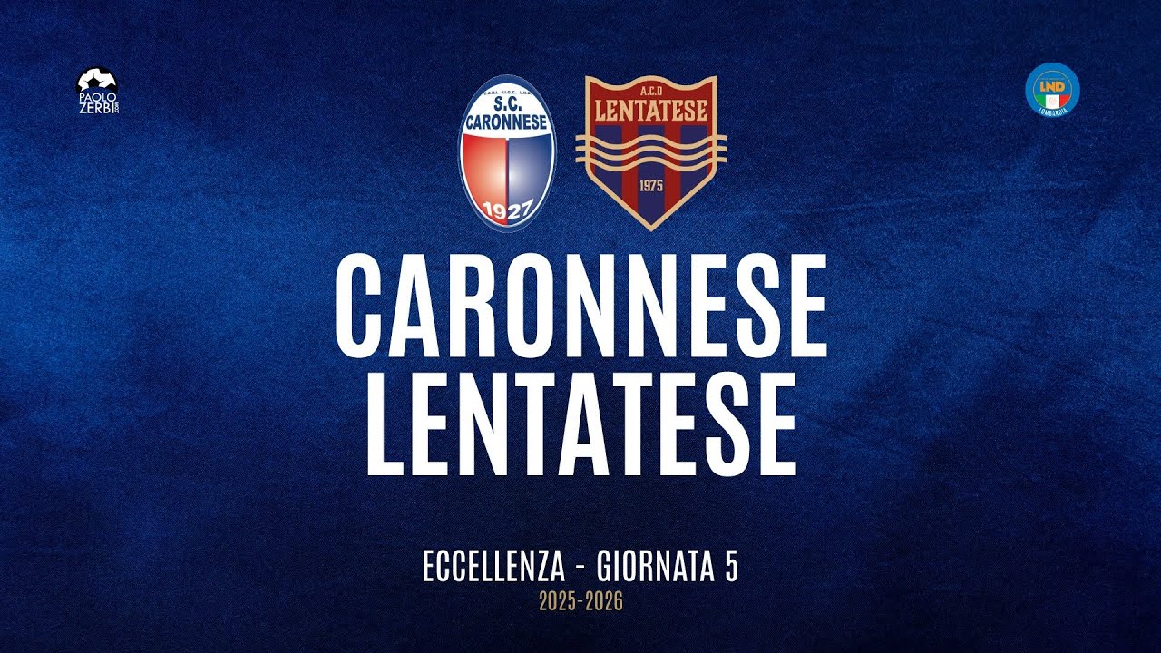 [HIGHLIGHTS] Eccellenza Girone A 25/26 - | Giornata 5 |  Caronnese - Lentatese