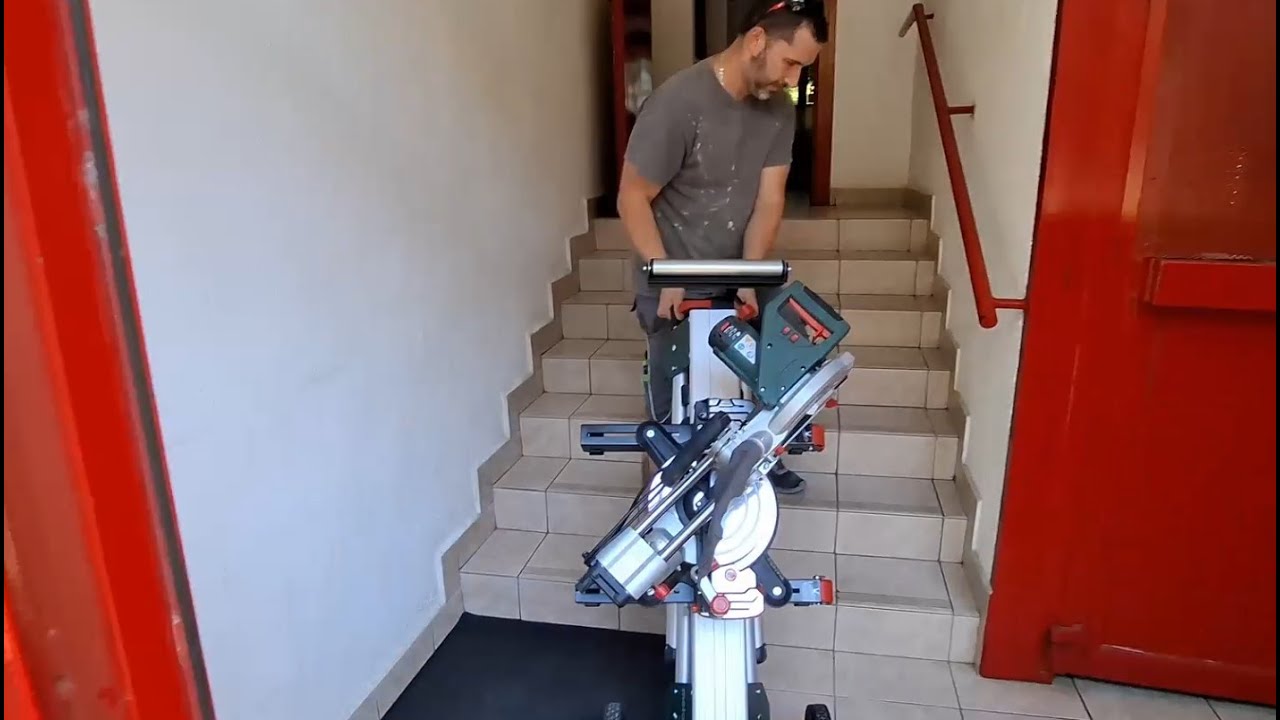 Hogyan jut fel a harmadik emeletre a Metabo gérvágó és asztal
