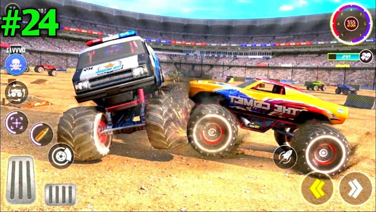 Monster Truck Derby stunt game 2026 | Monster Truck war | war monster truck | #24 Level paar 