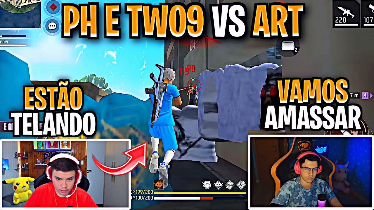2X2 APOSTADO MD3 🔥 COM VISÃO DO TWO9 E PHZIN vs TIME DO ART 🔥