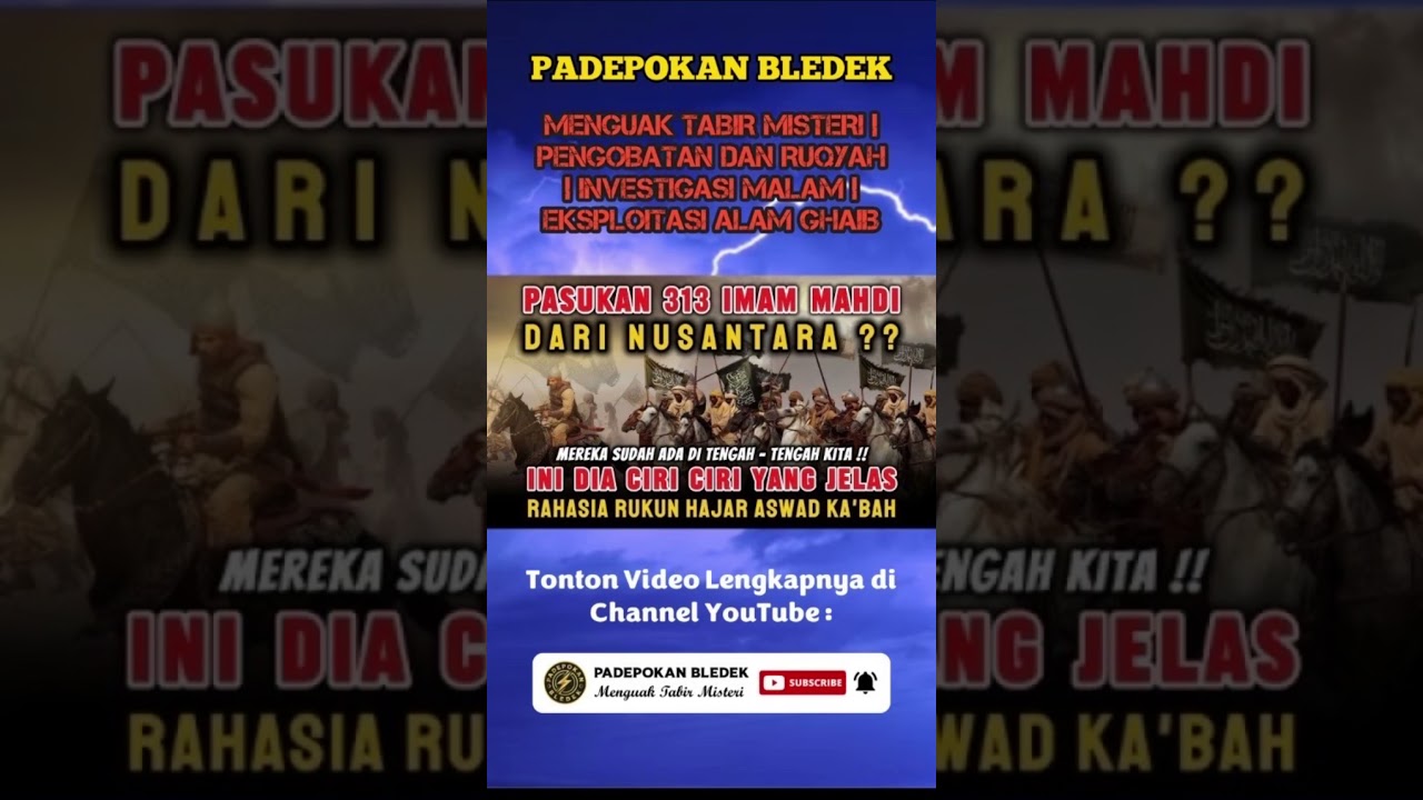 PASUKAN 313 IMAM MAHDI ‼️#misteri#imammahdi #horrorstory#viral#akhirzaman#viralshort