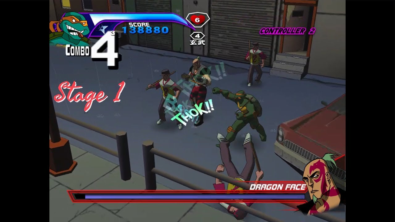 Teenage Mutant Ninja Turtles 2003 Walkthrough Stage 1 - Things Change (Michelangelo Story)