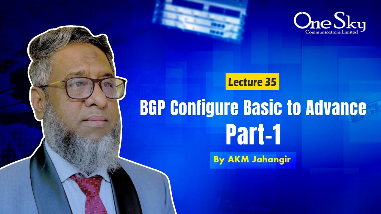 Lecture 35 | BGP Configure Basic to Advance Part-1 | By AKM Jahangir