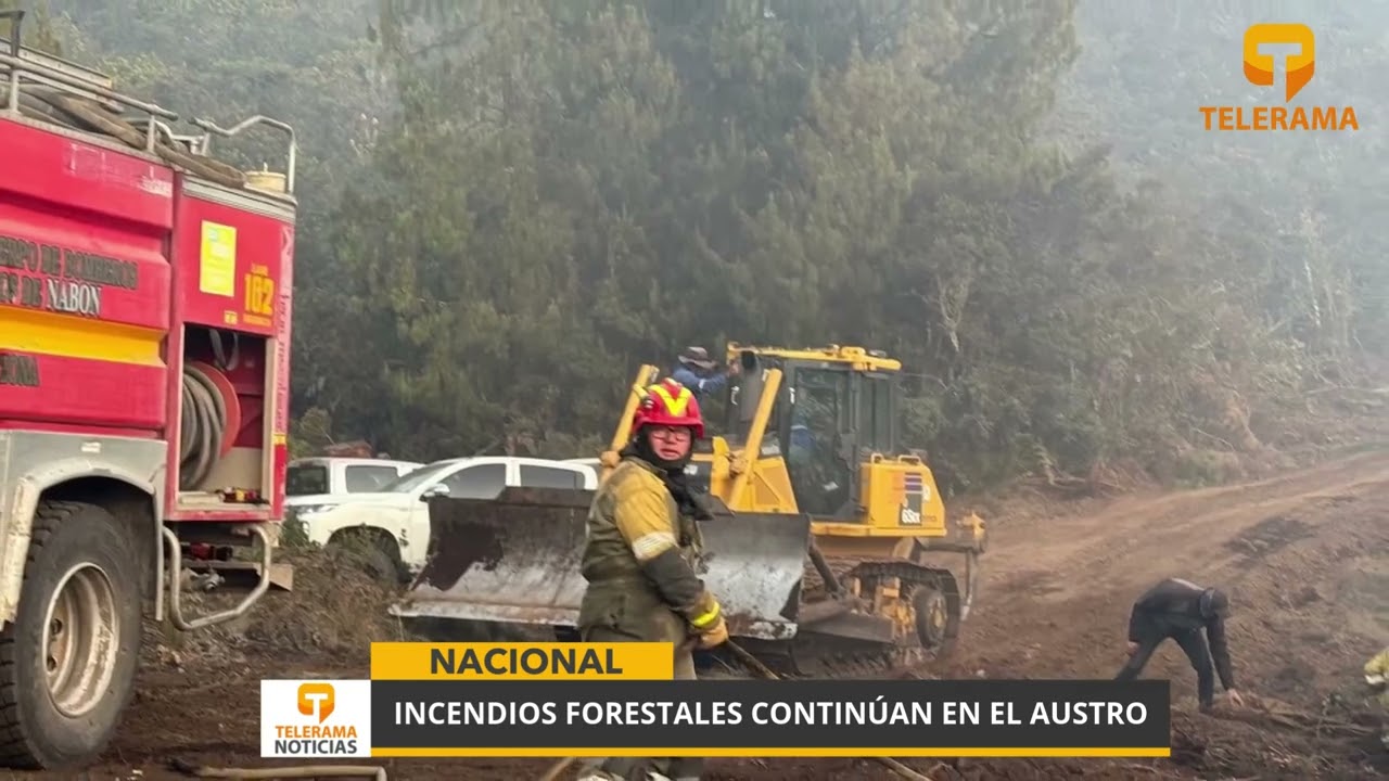 Incendios forestales contin&uacute;an en el austro