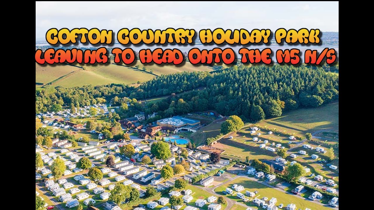 Leaving Cofton Country's Holiday Park onto the M5 North/South (Caravan Rear View)