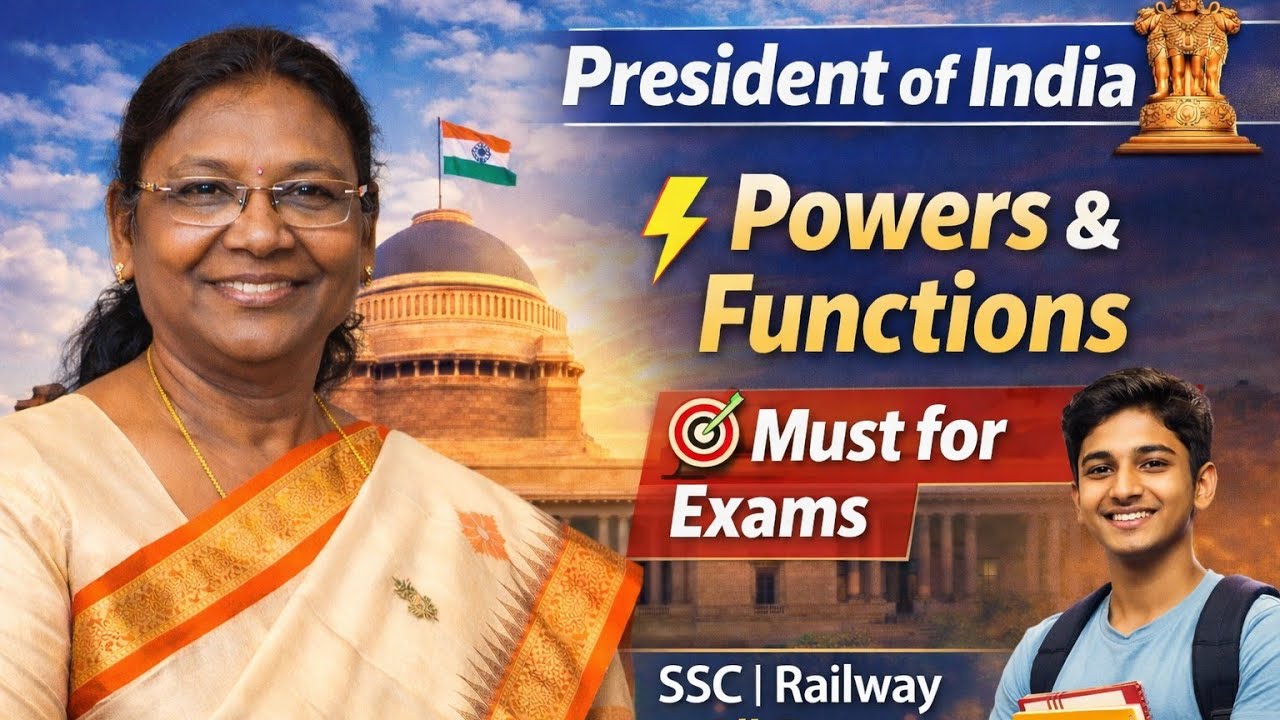 President of India One Shot | भारत के राष्ट्रपति for Competitive Exams @parmarssc @RojgarwithAnkit 