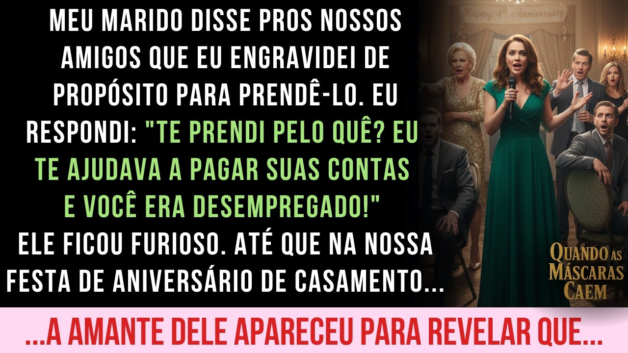 MEU MARIDO DISSE QUE ENGRAVIDEI PRA PRENDER ELE. NO NOSSO ANIVERSÁRIO, A AMANTE DELE APARECEU E...