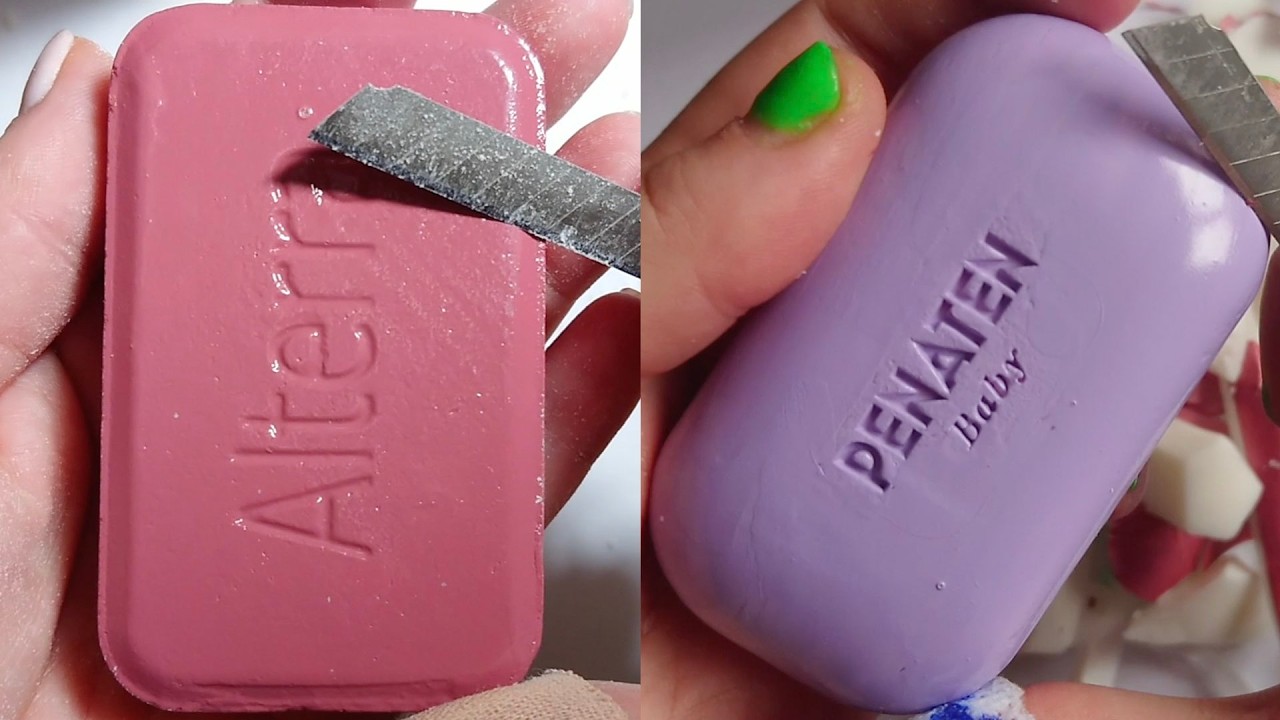 Soap Carving ASMR Relaxing Sounds no talking Satisfying ASMR Video