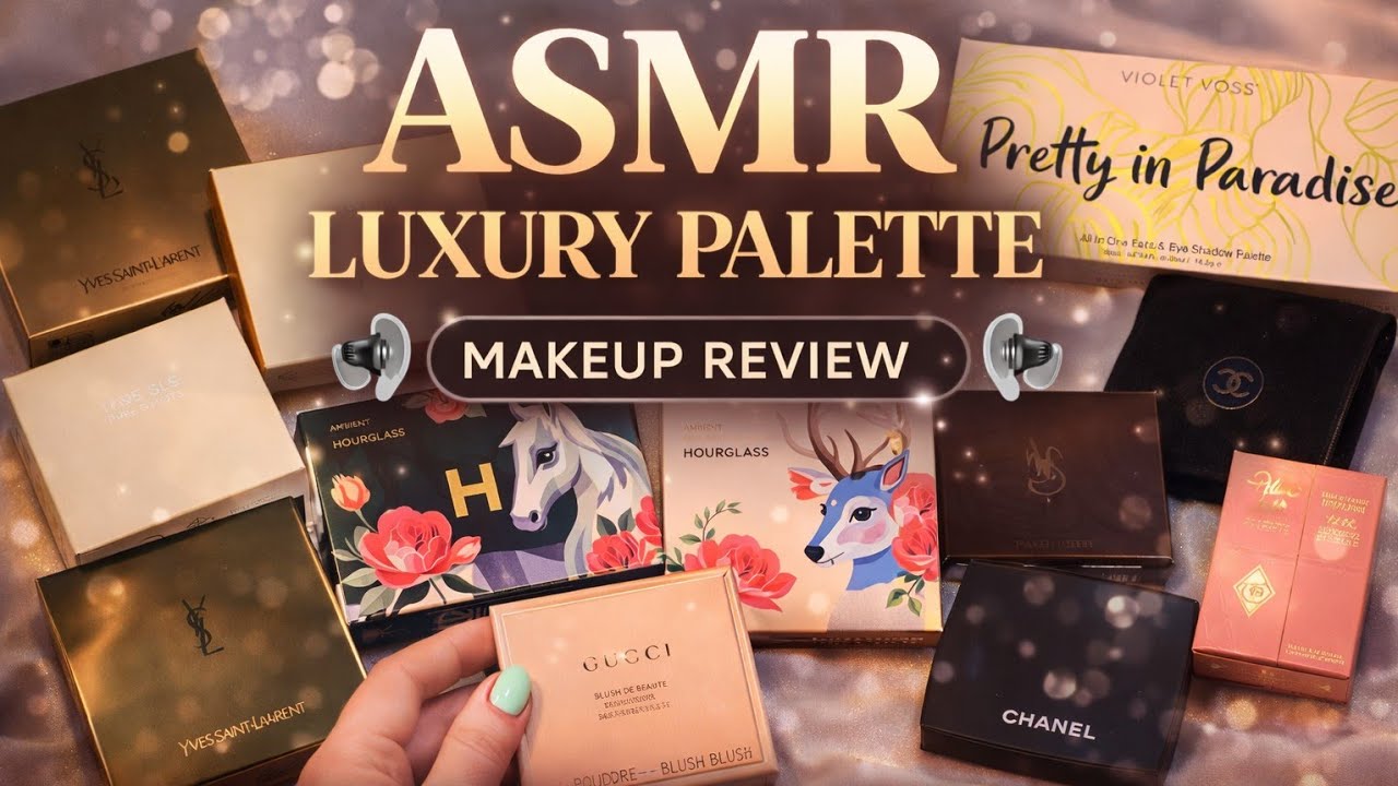 ASMR огляд палеток для макіяжу 🌸