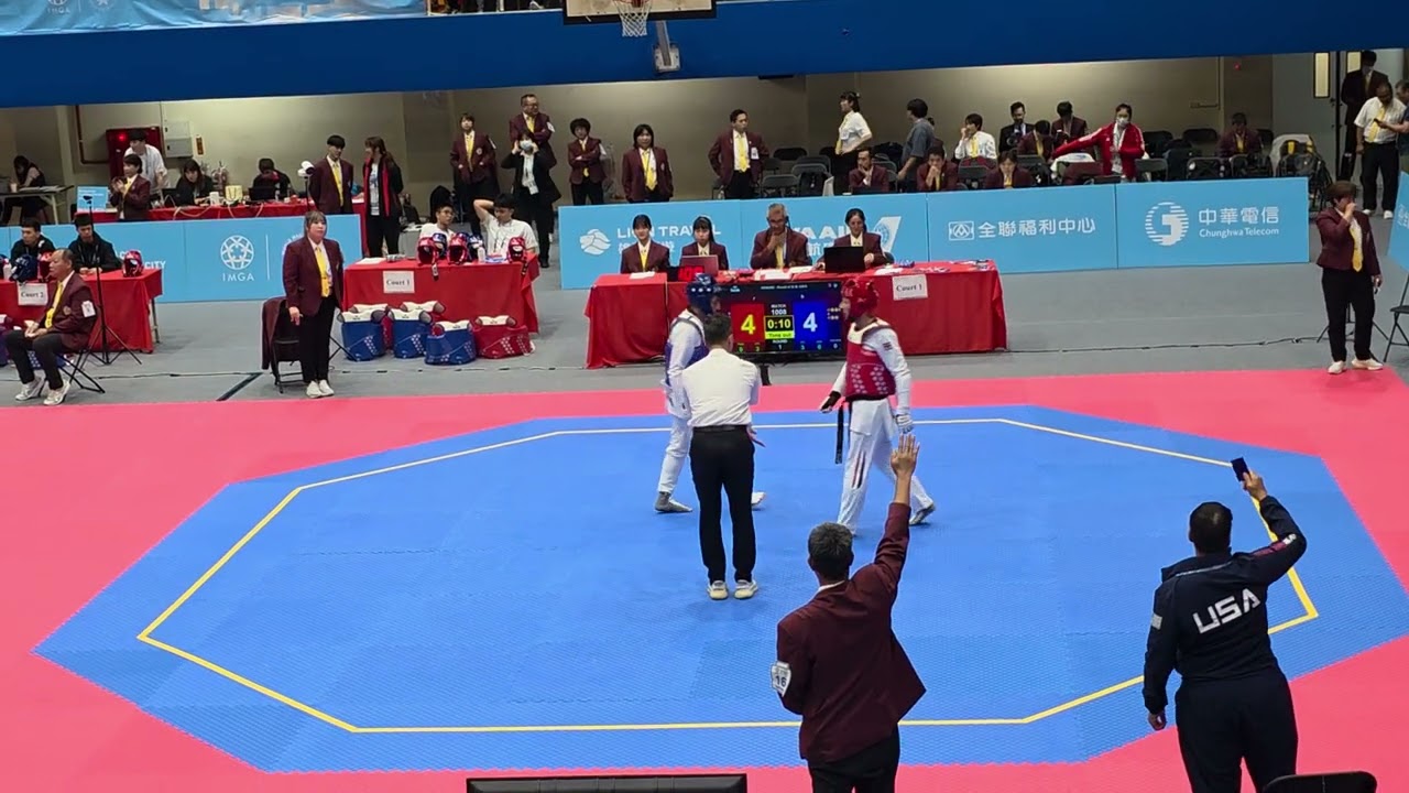 World Masters Games 2025 Taiwan, Blue Kurvanbai Abdukadyrov semifinals round 1