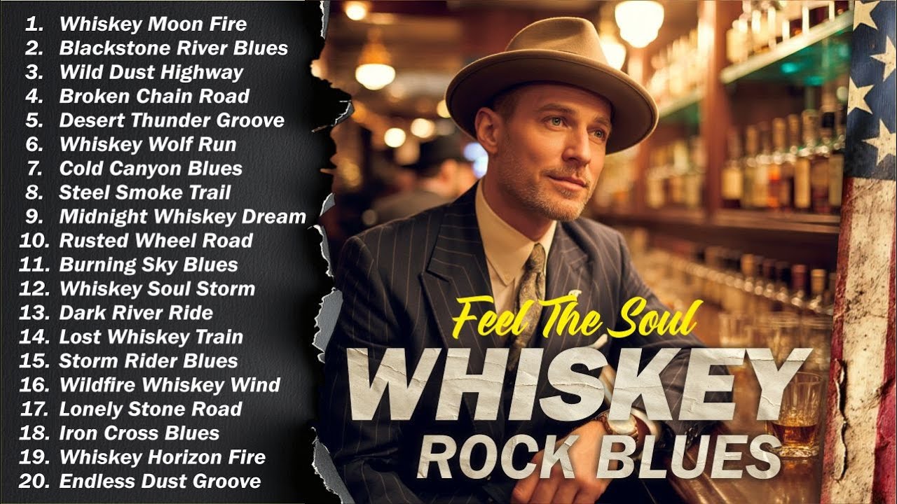 🎸 The Best of Whiskey Blues 🎶 Timeless Blues Rock Songs for Relax, Chill & Night Vibes