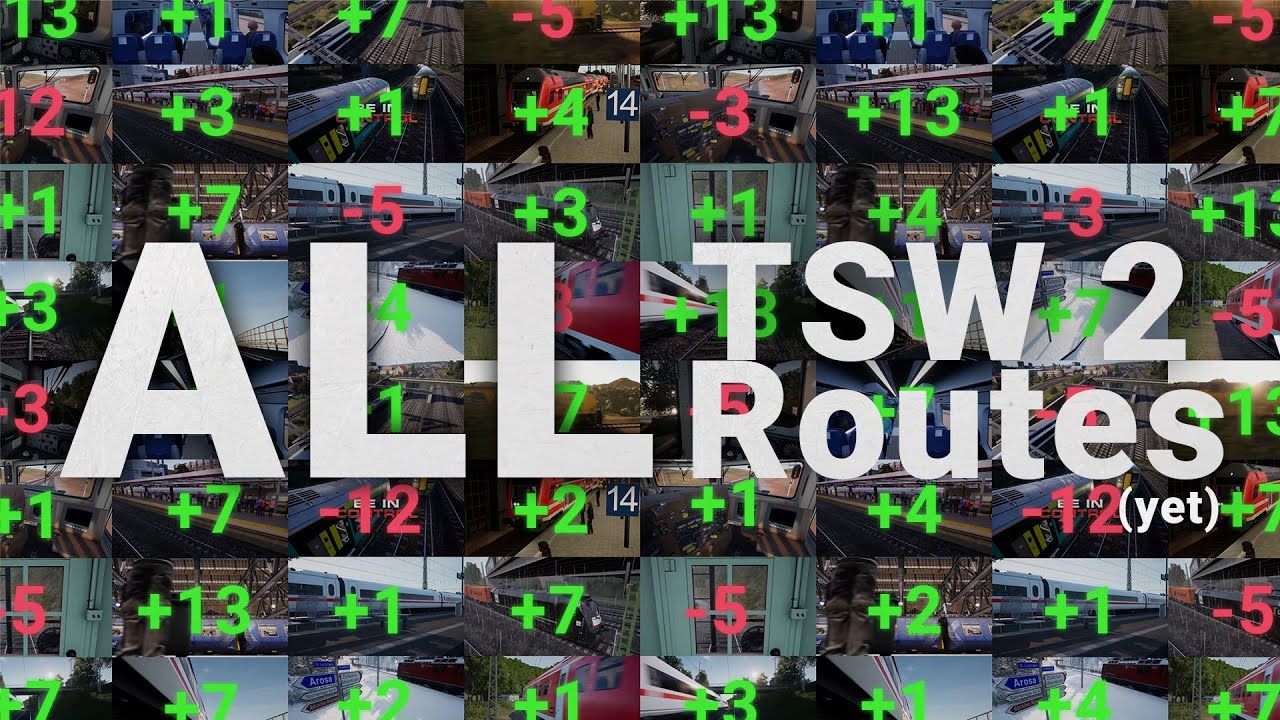 All TSW 2 routes (yet) compared in detail I Train Sim World 2 [4K/HDR]