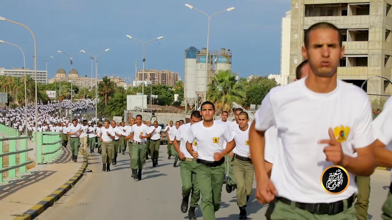 جيش جرار من ابناء القوات المسلحة العربية الليبية .يشاركون في ماراثون الكرامة بتعليمات القائد العام