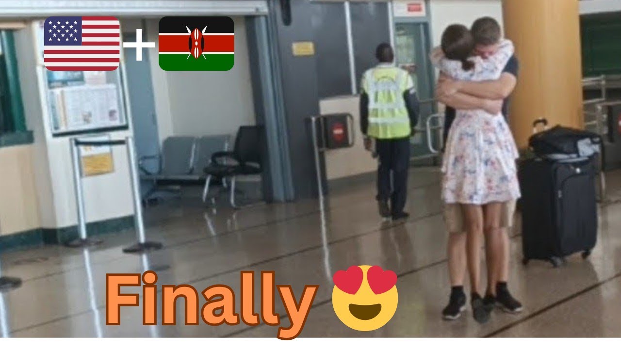 Meeting my Long Distance Boyfriend at the airport 🙂 (USA🇺🇸- KENYA 🇰🇪)