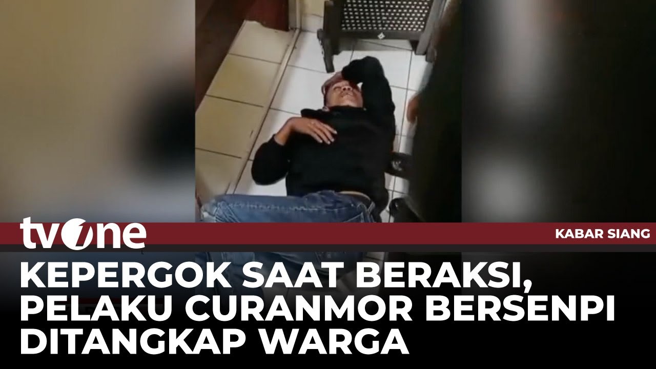 Pelaku Curanmor Bersenpi Nyaris Dihakimi Warga Bandar Lampung | Kabar Siang