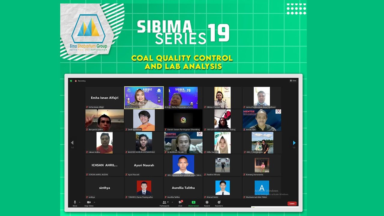 SIBIMASERIES - Coal Quality Control and Lab Analysis