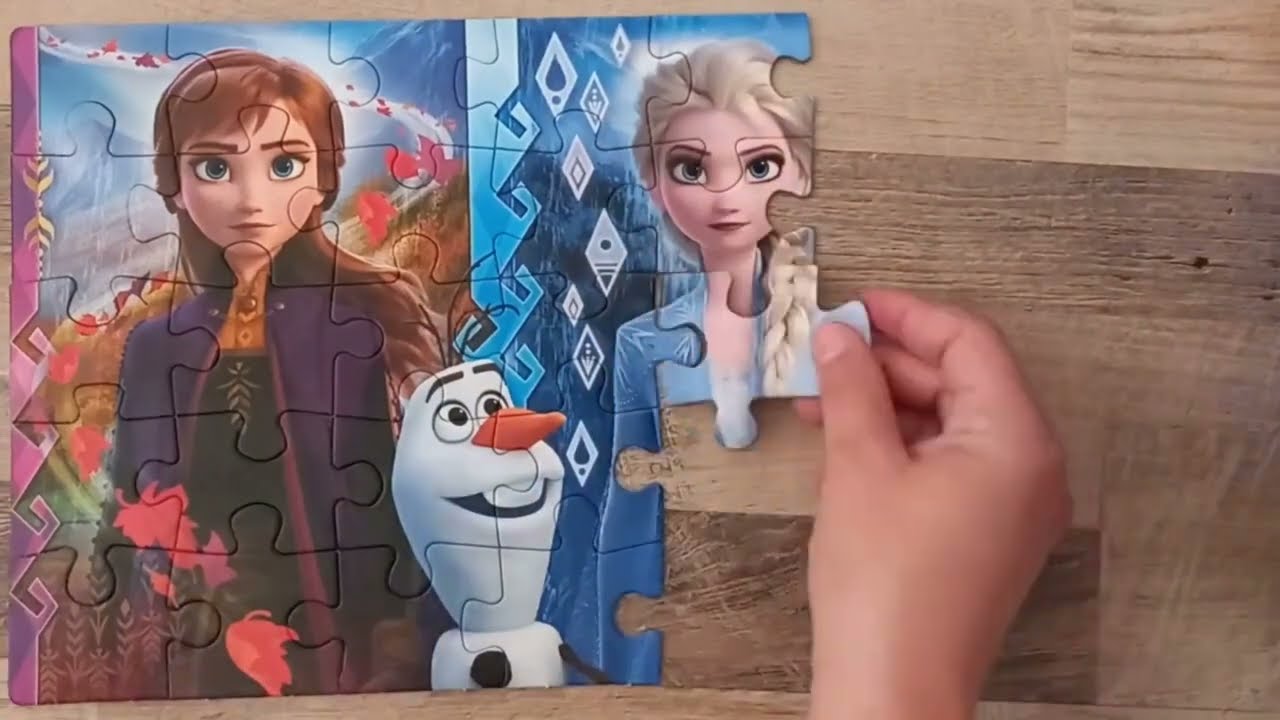 💙 ❄️ How to put together a puzzle, FROZEN ❄️💙 ⛄️ #frozen #disney