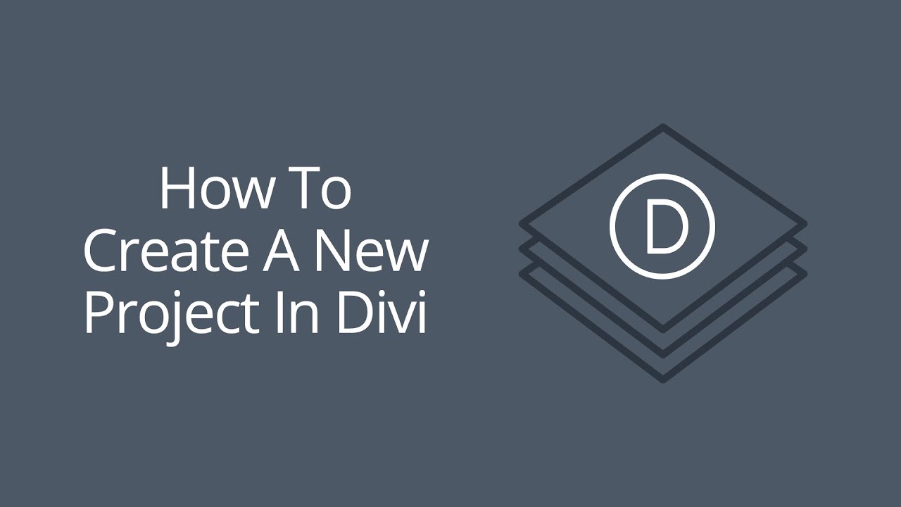 Как создать новый проект в Divi