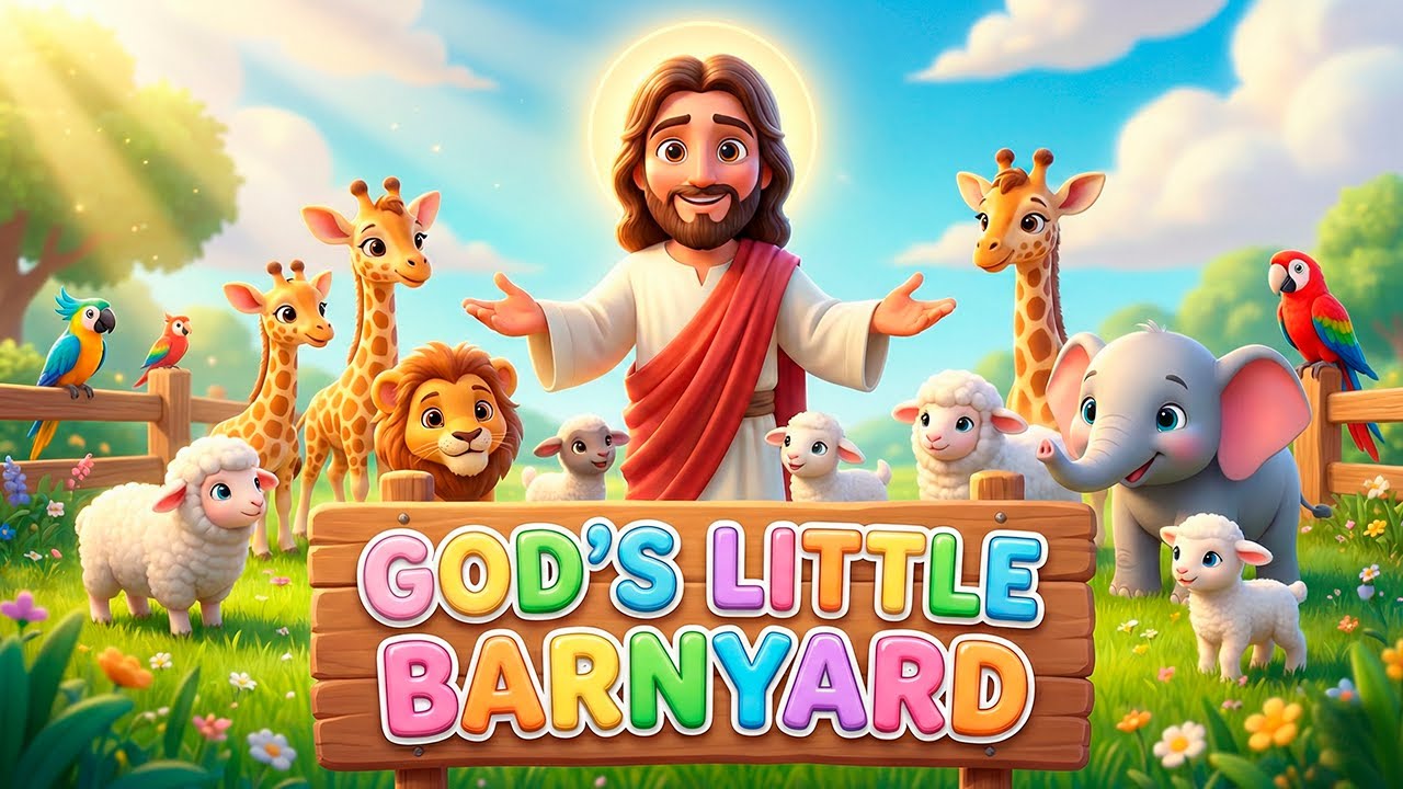 God’s Little Barnyard – Christian Nursery Rhyme | Kids with Jesus