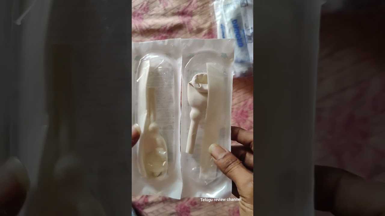 Unboxing Alpha Basics Male Urinal External Catcher 25mm (Medium Size) with Urine Bag (2+5 Kit)