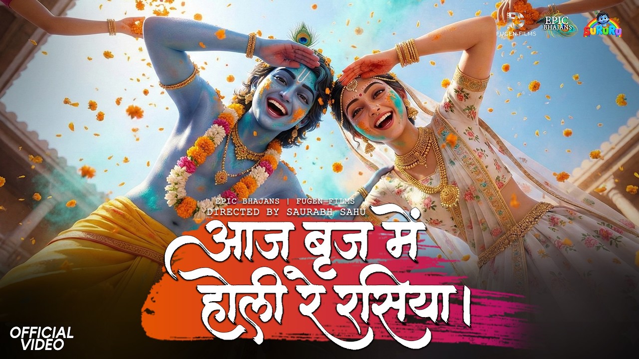 होली का सबसे प्रसिद्ध भजन - आज ब्रज में होली रे रसिया Aaj Braj Mei धमाल मचा देने वाला भजन Vrindavan