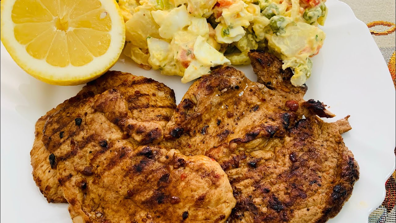 Febras Grelhadas para Acompanhar Salada de Batata Deliciosa