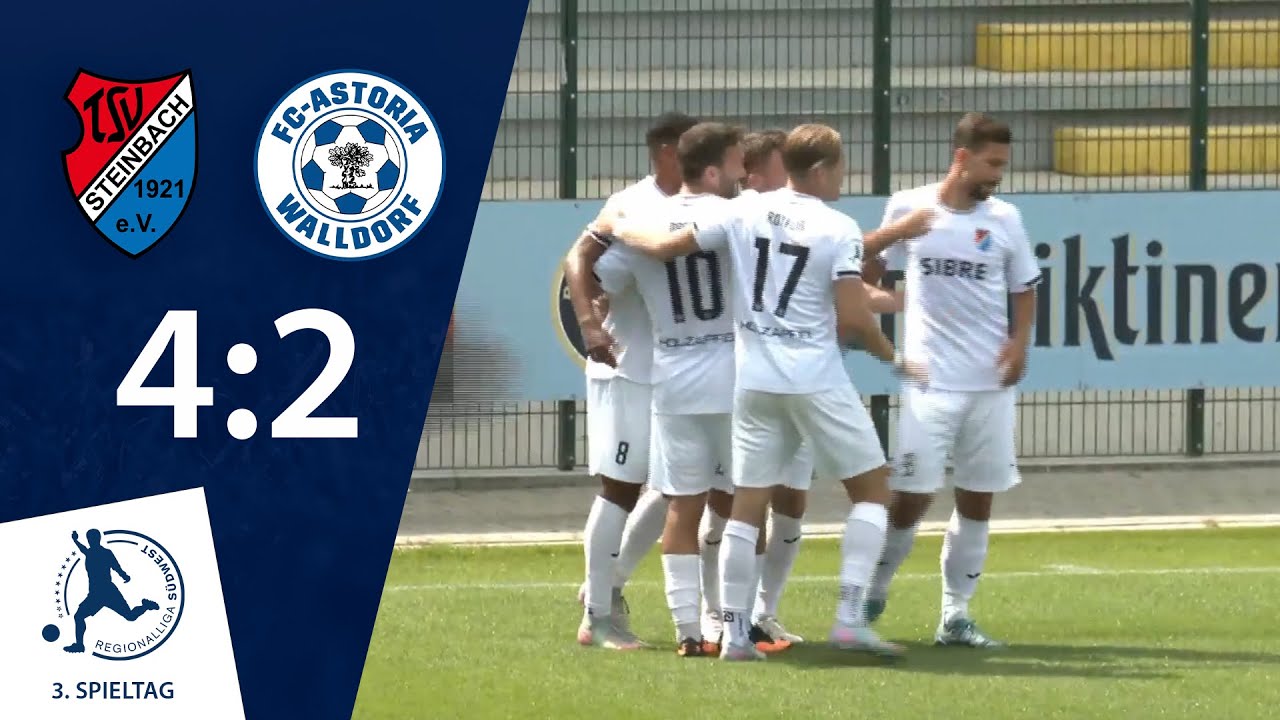 Walldorf kommt nicht mehr ran | TSV Steinbach Haiger - FC-Astoria Walldorf | 3. Spieltag RLSW