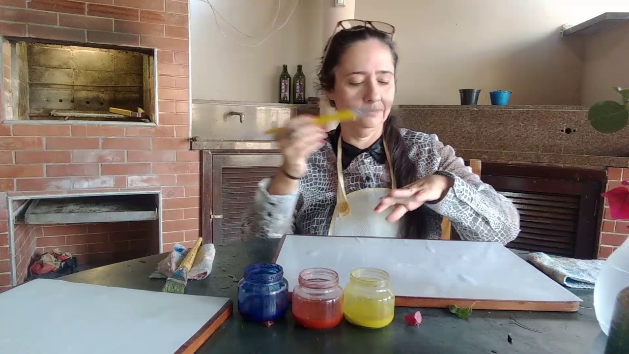 Aquarela com a Professora Carolina - Escola Waldorf