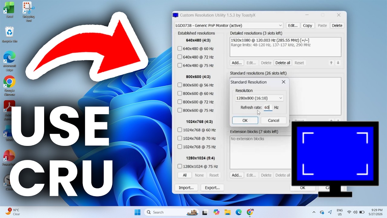 How To Use Custom Resolution Utility (CRU) - Step By Step