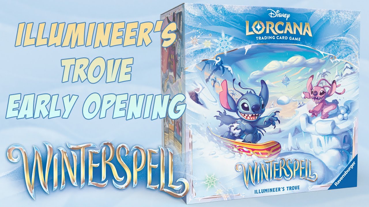 Disney Lorcana WINTERSPELL Illumineer's Trove UNBOXING! Early Opening!
