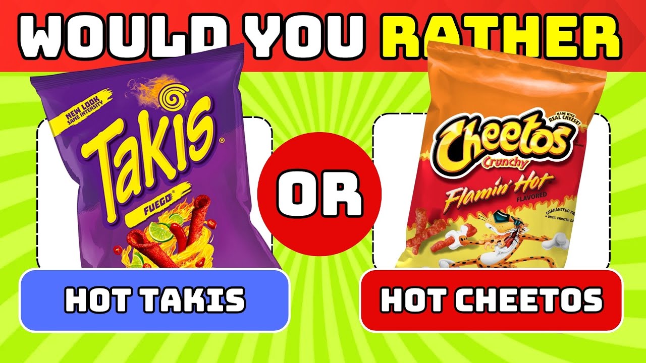 Would You Rather? 🧁🍟 Snacks & Junk Food Edition | GlamQuiz