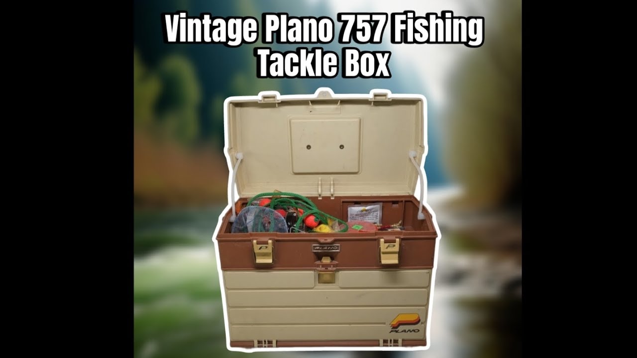 Opening This Vintage Plano 757 Tackle Box With These Items Inside
