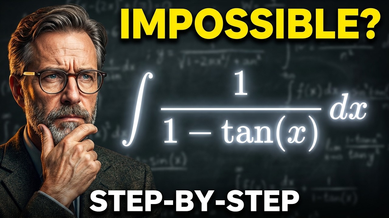 How to solve integral of 1 over 1 minus tan x
