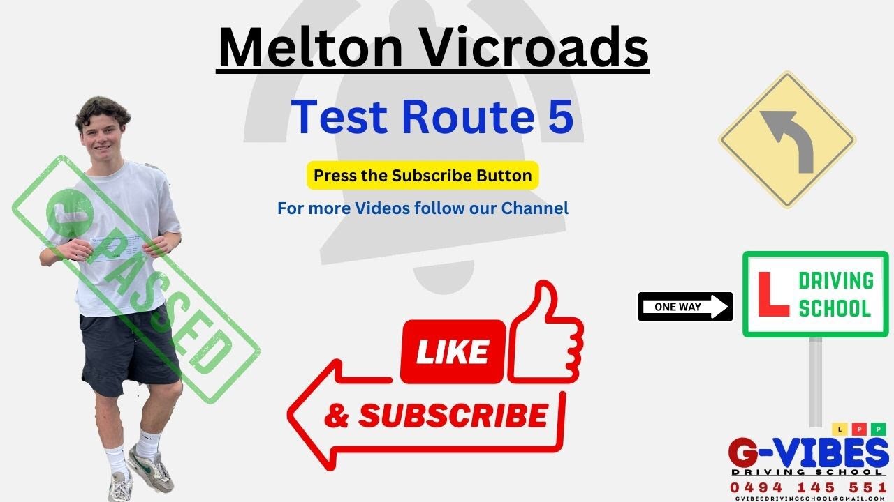 Drive test Route #5 Melton VicRoads ( G-Vibes Driving School 📲 0494 145 551  )