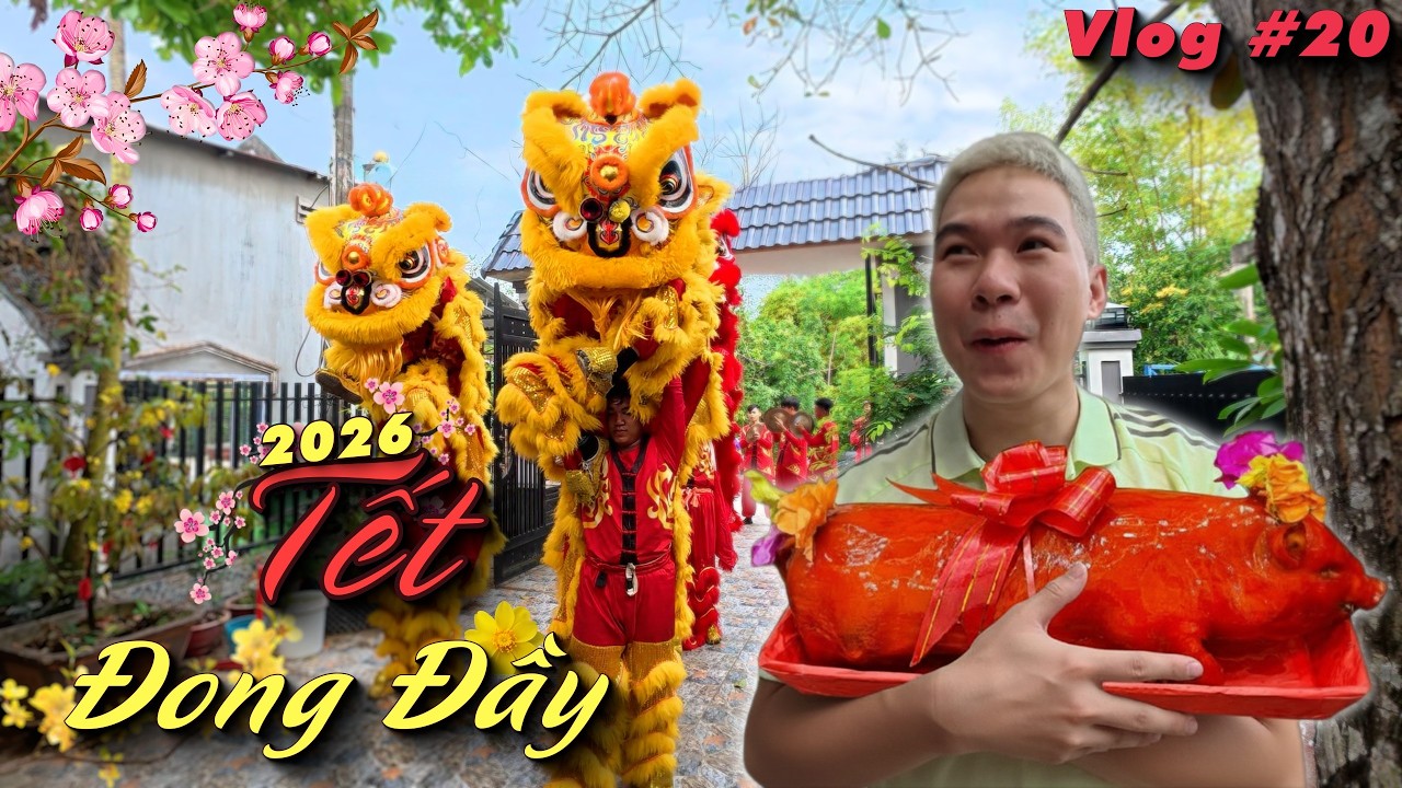 (VLOG #20) TẾT ẤM CÚNG CÙNG GIA ĐÌNH VÀ TRẢI NGHIỆM LÒ HEO QUAY TRUYỀN THỐNG 40 NĂM TUỔI Ở CAO LÃNH