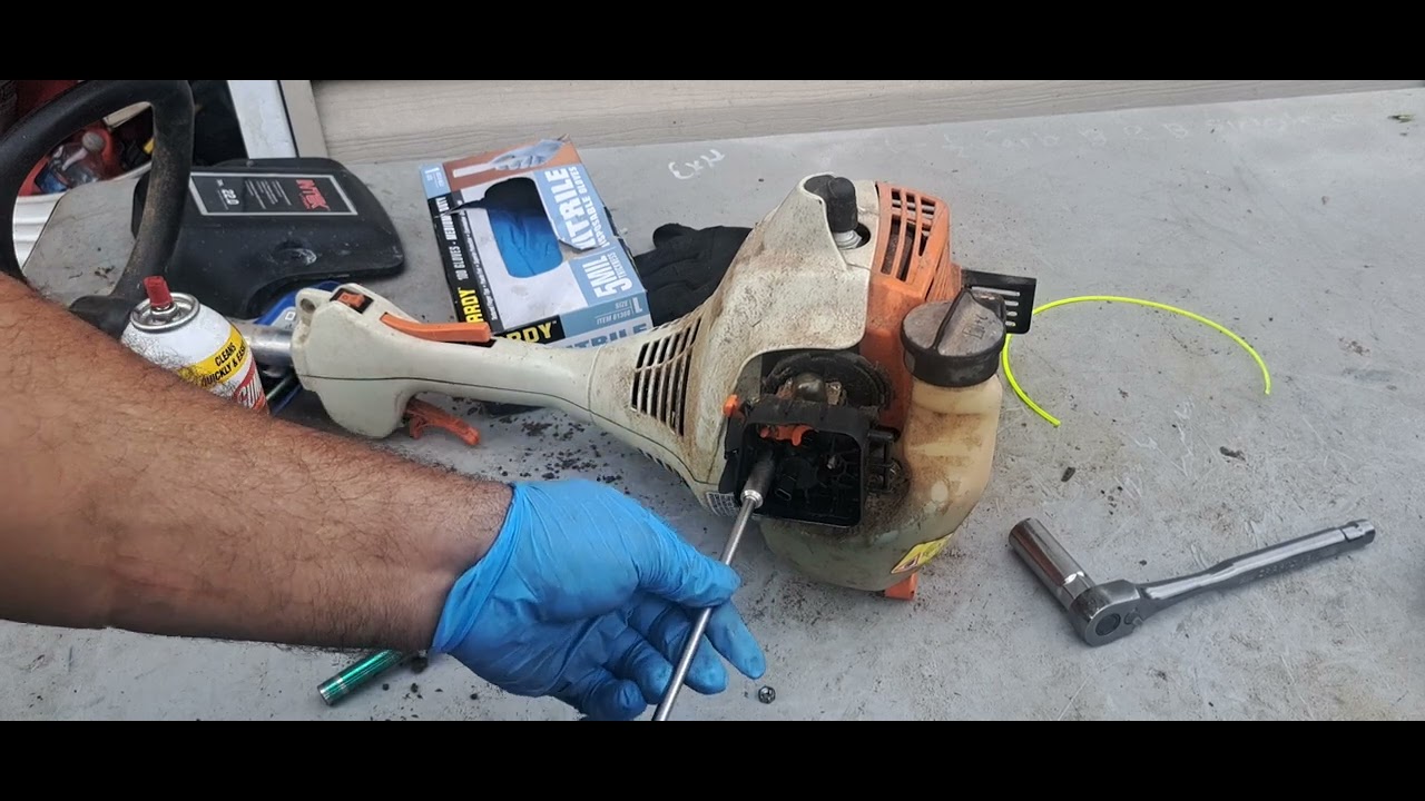 RDMJ. parte#1.FS 45 STIHL DESBROZADORA.DURA DE PRENDER.LO ENGAÑOSO DEL CARBURADOR.