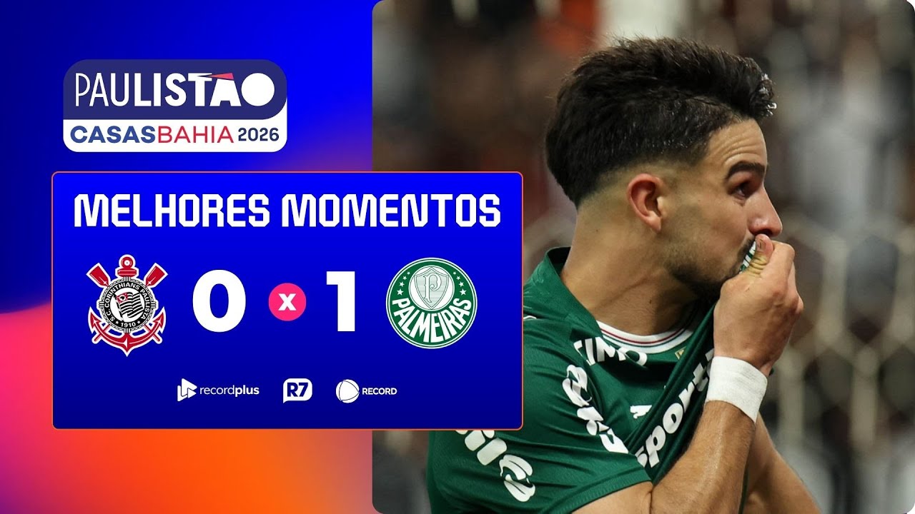 CORINTHIANS 0 X 1 PALMEIRAS | MELHORES MOMENTOS DA 7ª RODADA DO PAULISTÃO