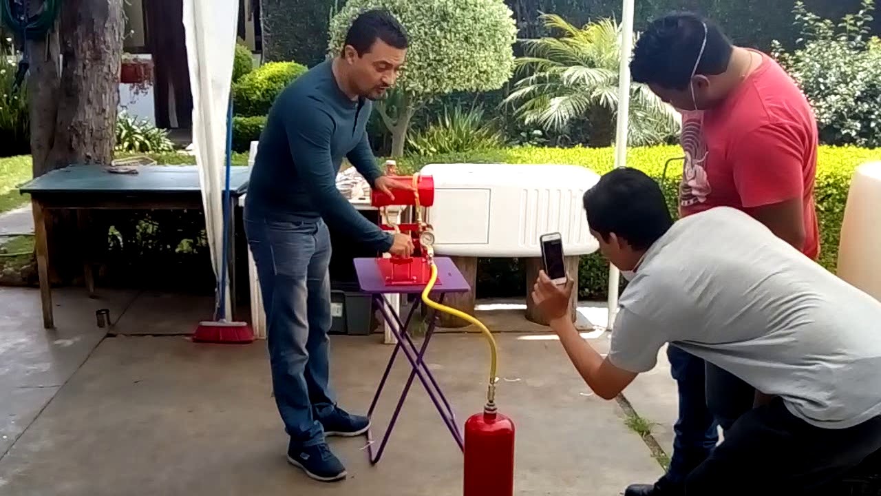Prueba hidrostática de baja presión.
