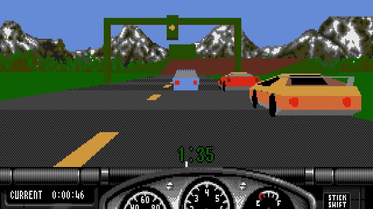 Race Drivin' PC MS-DOS Gameplay (MT-32)