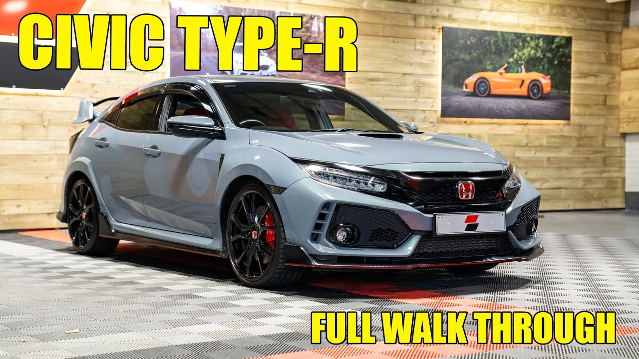 Редкий Civic Type-R (FK8) цвета Sonic Grey — полный видеообзор.