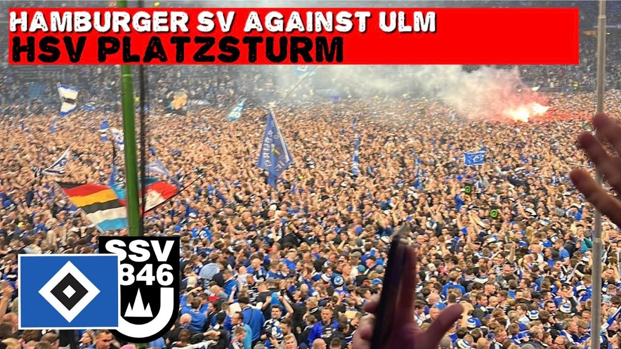 HSV PITCH INVASION, promotion to the Bundesliga | Hamburger SV vs Ulm 6-1