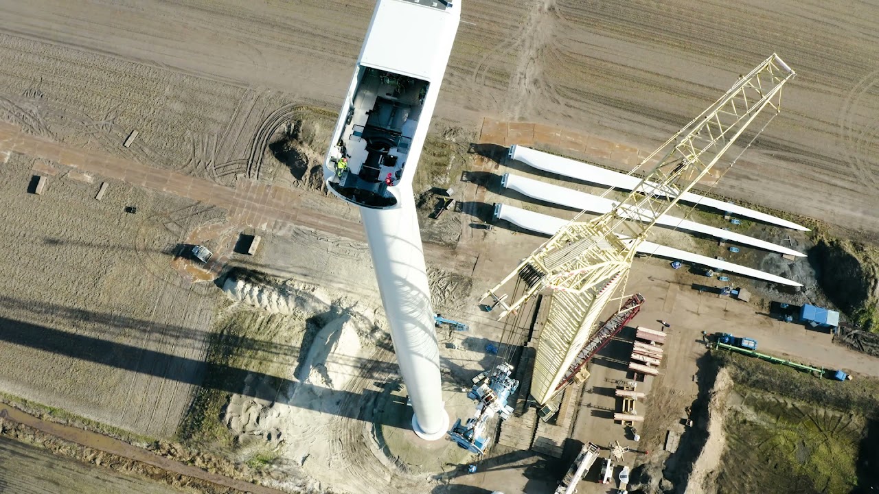 De bouw van onze windturbines in beeld