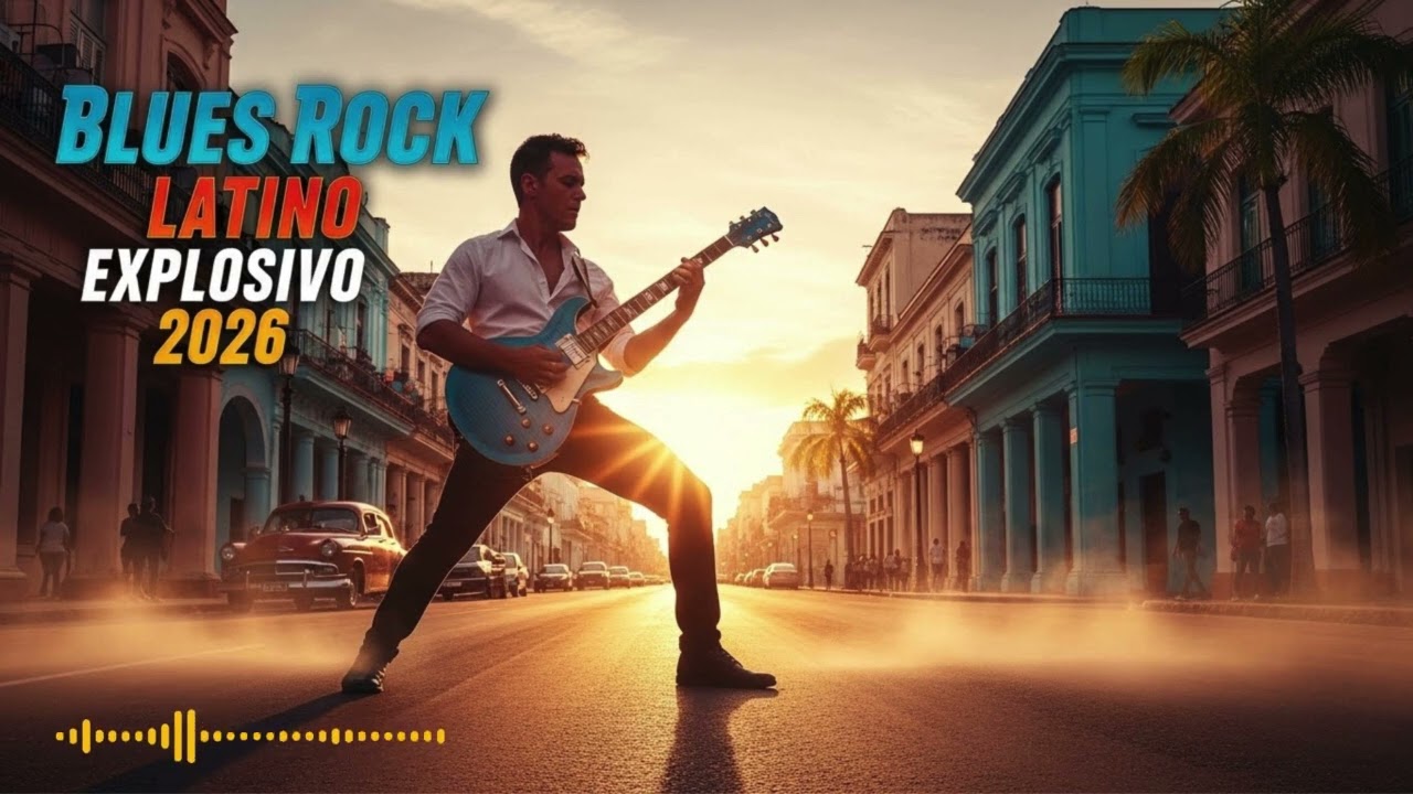 🎶 Latin Blues Rock Groove 2026 – Electric Guitar Vibes & Street Soul ⚡
