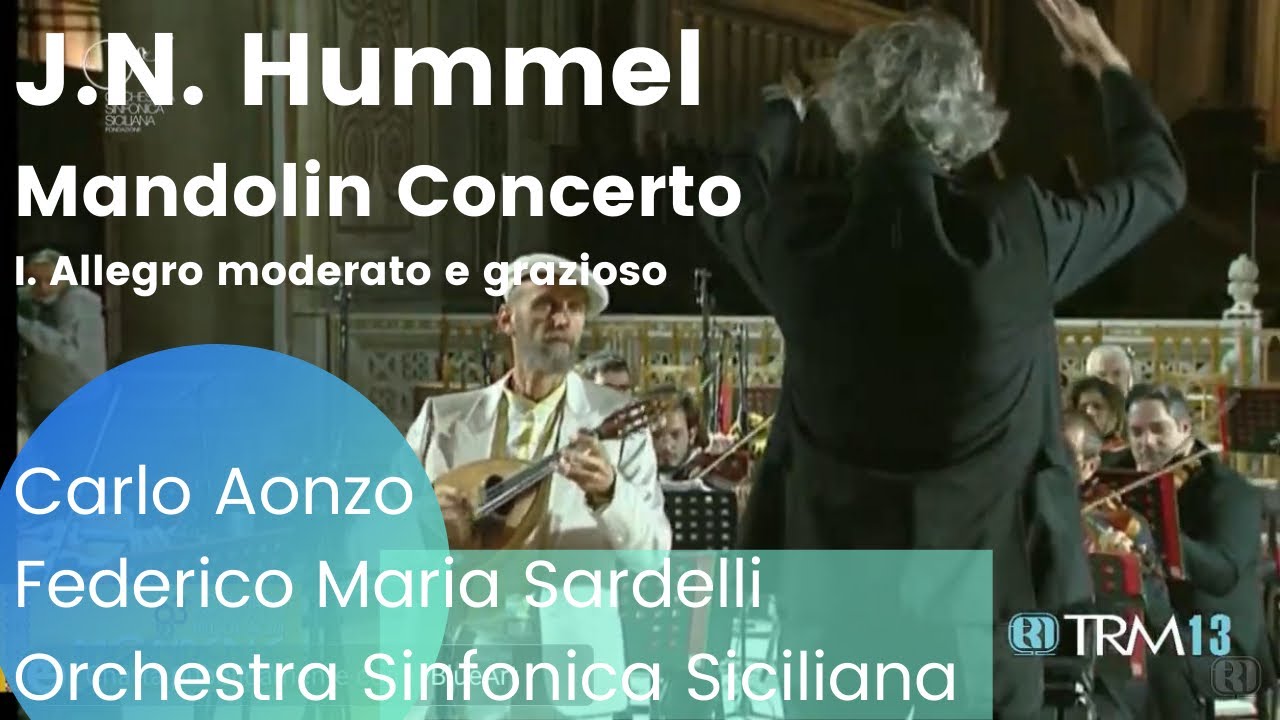 Carlo Aonzo plays J.N. Hummel Mandolin Concerto I. Allegro Moderato e Grazioso