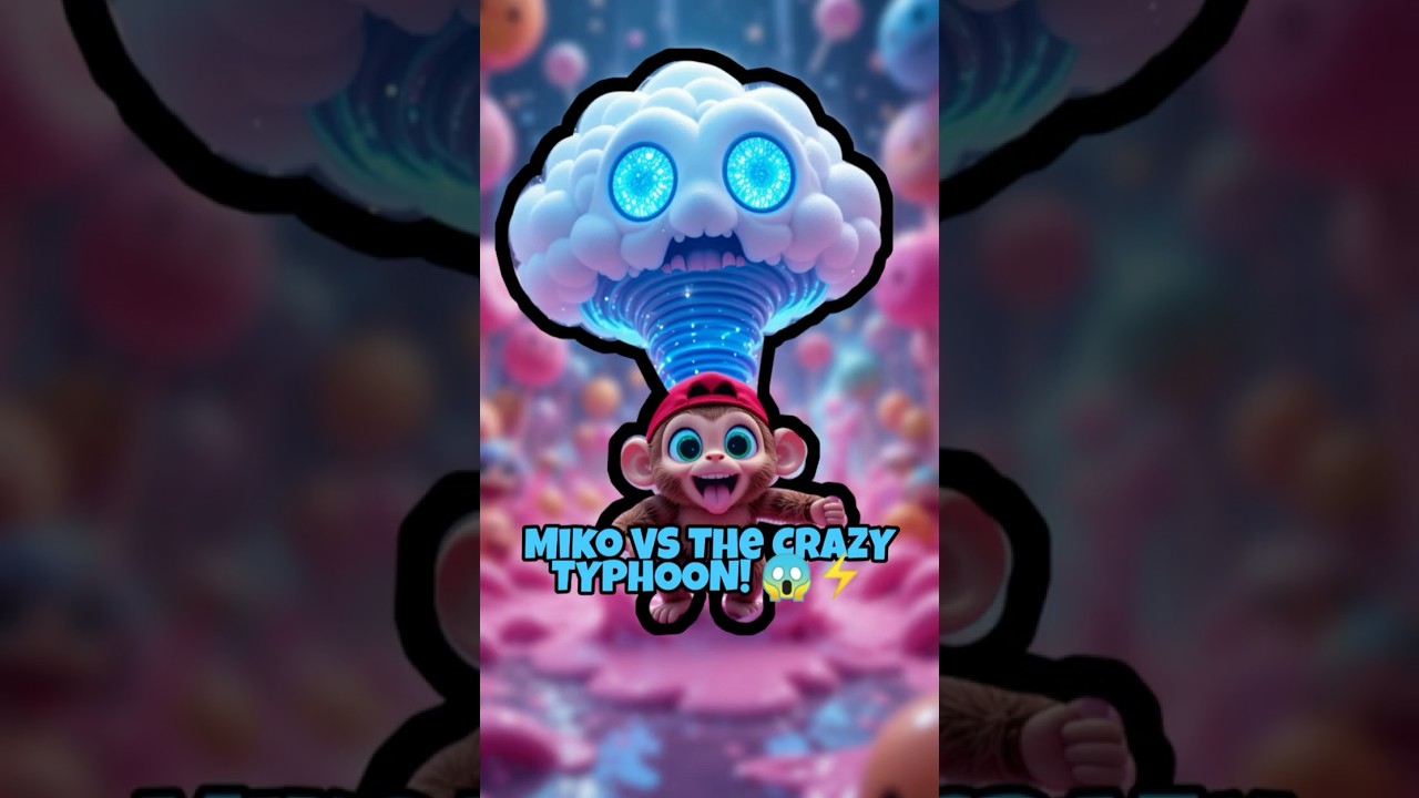 🌪️ Miko vs The CRAZY TYPHOON: EPIC SLIME SHOWDOWN! 😱🍭 (Who Will SURVIVE CHAOS?) #kids
