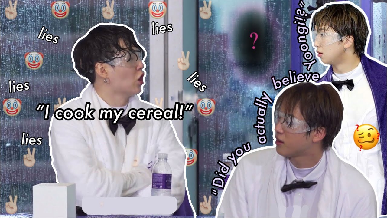 Yoongi bullsh*tt*ng through his life | telling lies faster than he raps